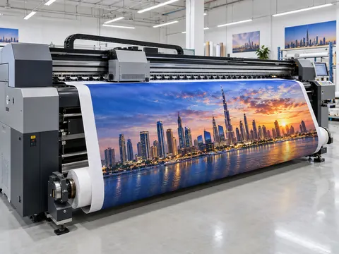 UV printing on canvas and fabric roll for exhibition display